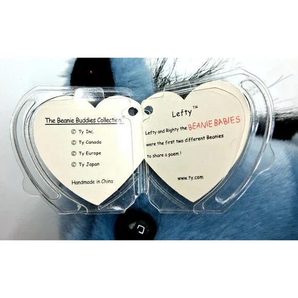 TY Donkey "Lefty" Beanie Baby 13" Long from The Benie Buddies Collection - Picture 11 of 12